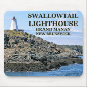 Swallowtail Lighthouse, Grand Manan, N.B. Mousepad Muismat (Voorkant)