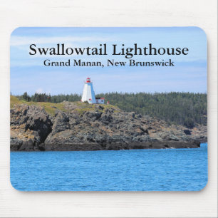 Swallowtail Lighthouse, Grand Manan, N.B. Mousepad Muismat