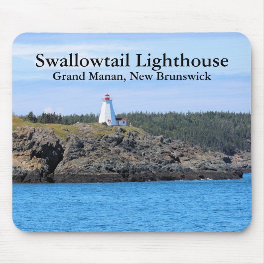Swallowtail Lighthouse, Grand Manan, N.B. Mousepad Muismat (Voorkant)