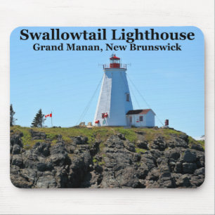 Swallowtail Lighthouse, Grand Manan, N.B. Mousepad Muismat