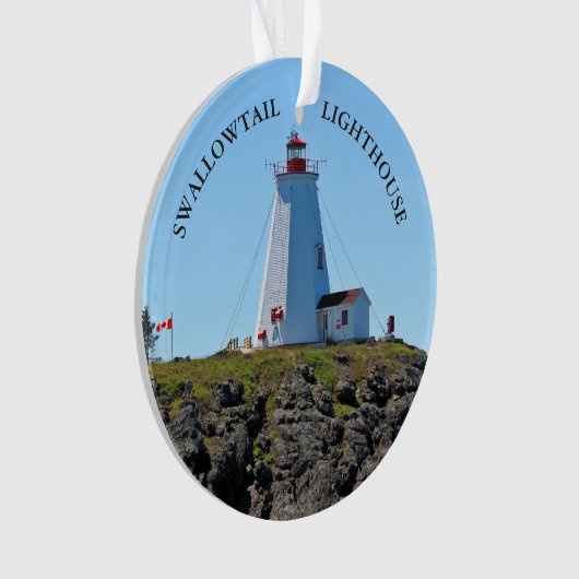 Swallowtail Lighthouse, Grand Manan, N.B. Ornament (voorkant)