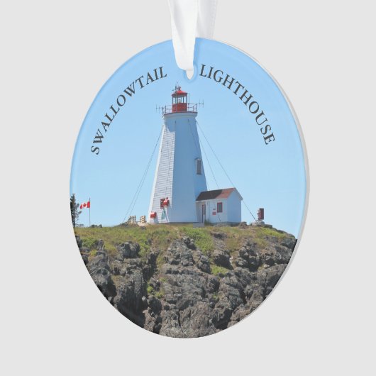 Swallowtail Lighthouse, Grand Manan, N.B. Ornament (voorkant)