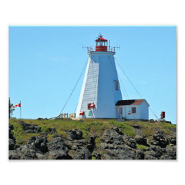 Swallowtail Lighthouse Grand Manan NB Foto afdrukk Foto Afdruk