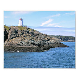 Swallowtail Lighthouse Grand Manan NB Foto afdrukk Foto Afdruk