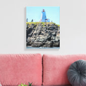 Swallowtail Lighthouse Grand Manan Wrapped Canvas (Insitu (Woonkamer))