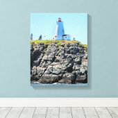 Swallowtail Lighthouse Grand Manan Wrapped Canvas (Insitu (Houten vloer))