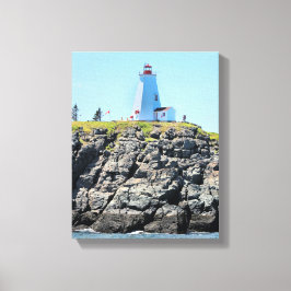 Swallowtail Lighthouse Grand Manan Wrapped Canvas Afdruk