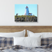 Swallowtail Lighthouse Grand Manan Wrapped Canvas Afdruk (Insitu (Slaapkamer))