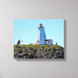 Swallowtail Lighthouse Grand Manan Wrapped Canvas Afdruk