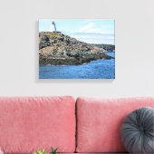 Swallowtail Lighthouse Grand Manan Wrapped Canvas Afdruk (Insitu (Woonkamer))