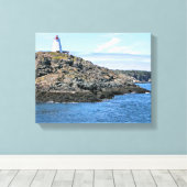 Swallowtail Lighthouse Grand Manan Wrapped Canvas Afdruk (Insitu (Houten vloer))