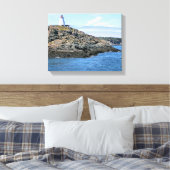 Swallowtail Lighthouse Grand Manan Wrapped Canvas Afdruk (Insitu (Slaapkamer))