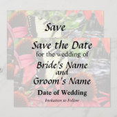Swallowtail on Red Coneflower Save The Date (Voorkant / Achterkant)
