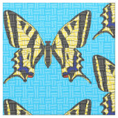 Swallowtail - Polyester Weave Fabric Stof (Close Up)