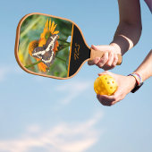 Swallowtail Vlinder Oranje Coneflower Monogram Pickleball Paddle