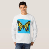 Swallowtail (wit) - Mannen-Shirt met lange mouwen T-shirt (Voorkant volledig)
