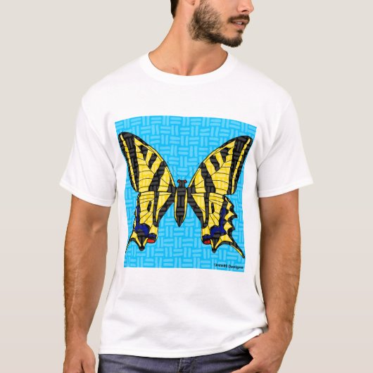 Swallowtail (wit) - Mannen T-shirt (Voorkant)