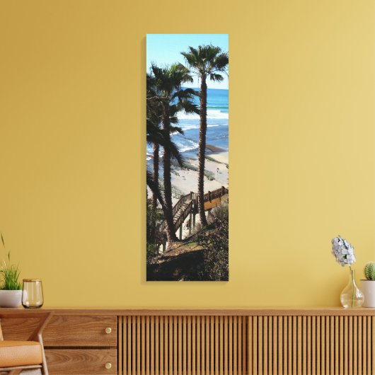 Swami’s Beach: Encinitas, CA Canvas Afdruk (Insitu (Woonkamer))