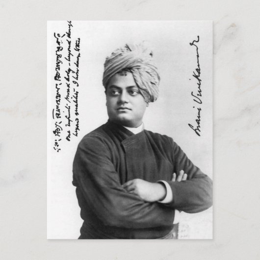 Swami Vivekananada in America 1893 Post Briefkaart (Voorkant)