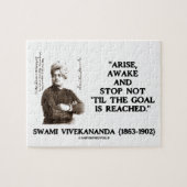 Swami Vivekananda Arise Awake Stop niet met 'Til G Legpuzzel (Horizontaal)