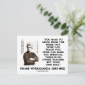 Swami Vivekananda groeien van binnen naar buiten S Briefkaart (Staand voorkant)