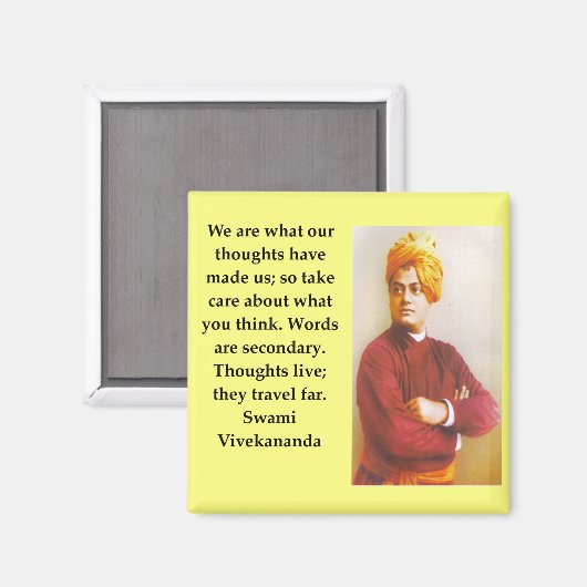Swami Vivekananda Magneet (Voorkant / Achterkant)