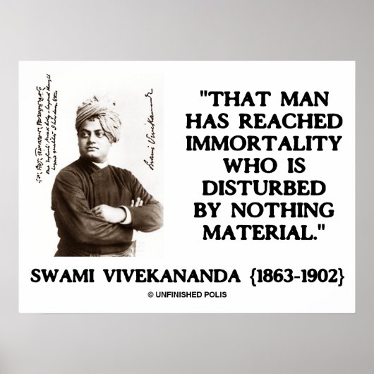 Swami Vivekananda Man bereikt imsteringsmateriaal Poster (Voorkant)