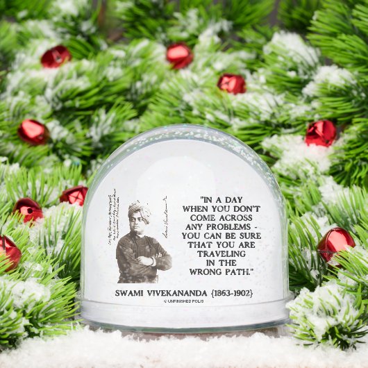 Swami Vivekananda op verkeerde weg Sneeuwbol (Kerstmis)