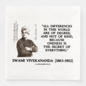 Swami vivekananda over het geheim van alles servet (Voorkant)