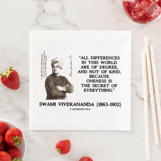Swami vivekananda over het geheim van alles servet (Insitu)