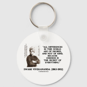 Swami vivekananda over het geheim van alles sleutelhanger