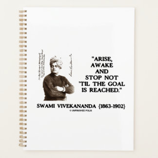 Swami Vivekananda Sta op, Word Wakker Stop Niet Vo Planner