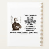 Swami Vivekananda Wereld Groot Gymnasium Sterk QTE Planner (Achterkant)