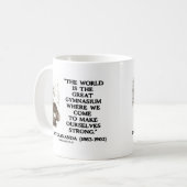 Swami Vivekananda World Great Gymnasium Strong Koffiemok (Voorkant links)