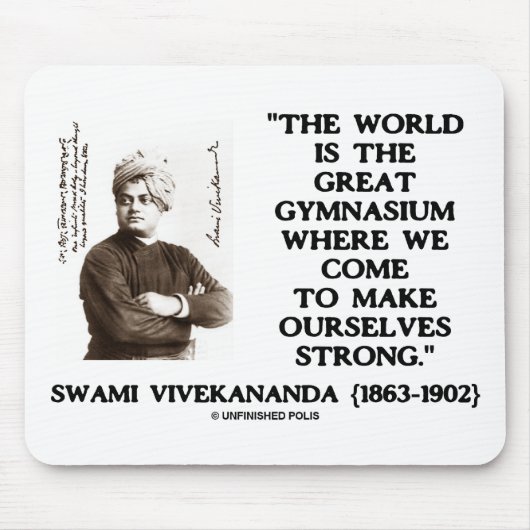 Swami Vivekananda World Great Gymnasium Strong Muismat (Voorkant)