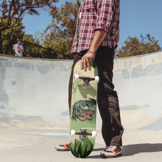Swamp Alligator Gator Persoonlijk Skateboard (Buiten 2)