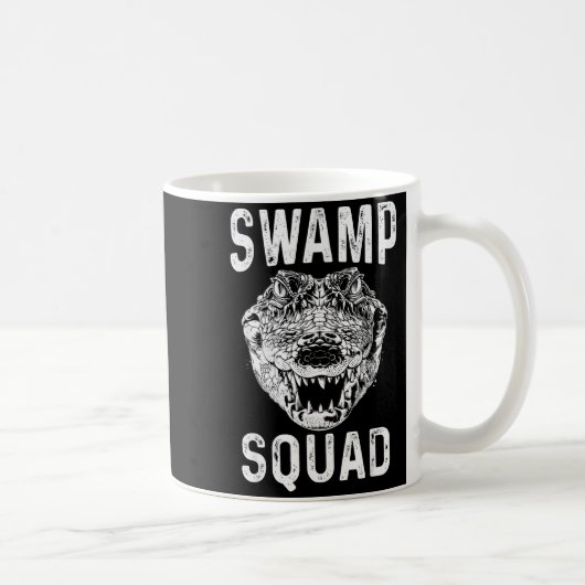 Swamp Alligator Squad Reptile Gator Lovers Funny  Koffiemok (Rechts)