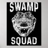 Swamp Alligator Squad Reptile Gator Lovers Funny Poster (Voorkant)