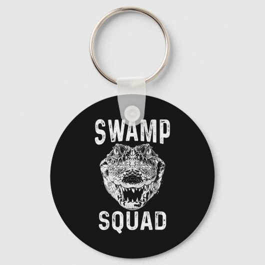 Swamp Alligator Squad Reptile Gator Lovers Funny Sleutelhanger (Voorkant)