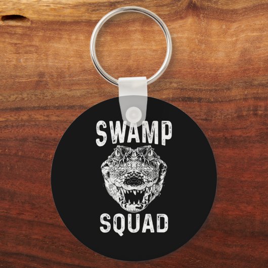 Swamp Alligator Squad Reptile Gator Lovers Funny Sleutelhanger (Voorkant)