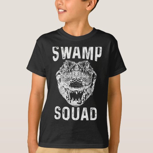 Swamp Alligator Squad Reptile Gator Lovers Funny  T-shirt (Voorkant)