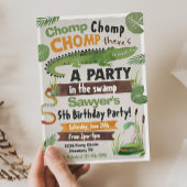 Swamp Birthday Invitation | Alligator | Krokodil Kaart