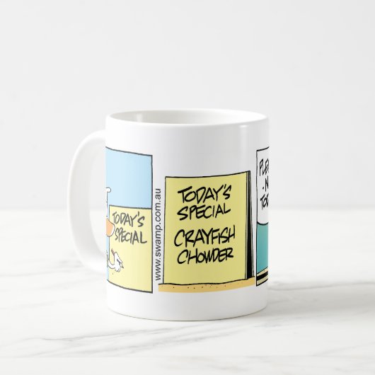 Swamp Bob The Crayfish Golf Day Mok (Voorkant links)