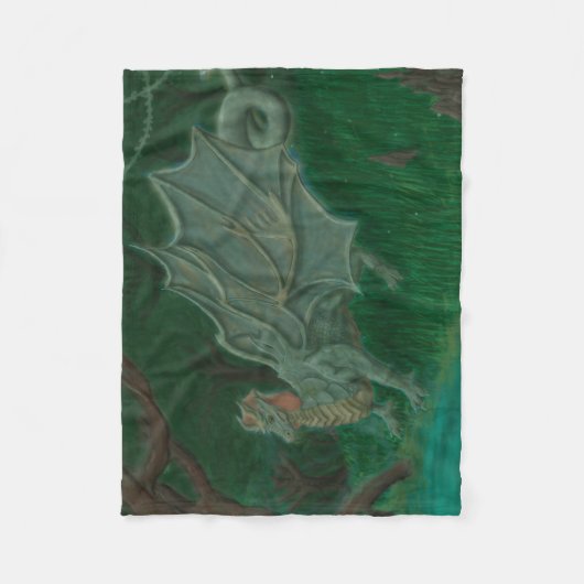 Swamp Dragon Fleece Deken (Voorkant)