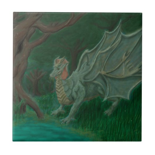 Swamp Dragon Tegeltje (Voorkant)