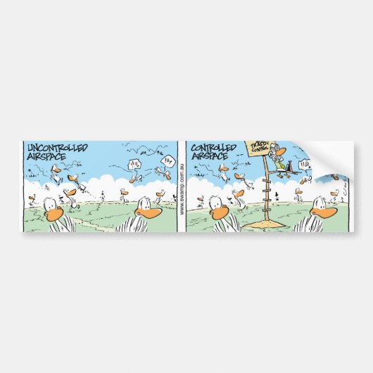 Swamp Ducks Airspace Patronen Bumpersticker (Voorkant)