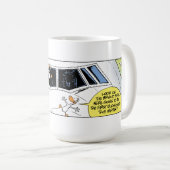 Swamp Ducks Mid Air Collision Koffiemok (Voorkant rechts)