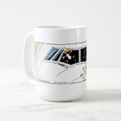 Swamp Ducks Mid Air Collision Koffiemok (Voorkant links)