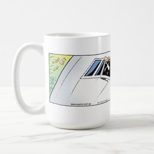 Swamp Ducks Mid Air Collision Koffiemok (Links)