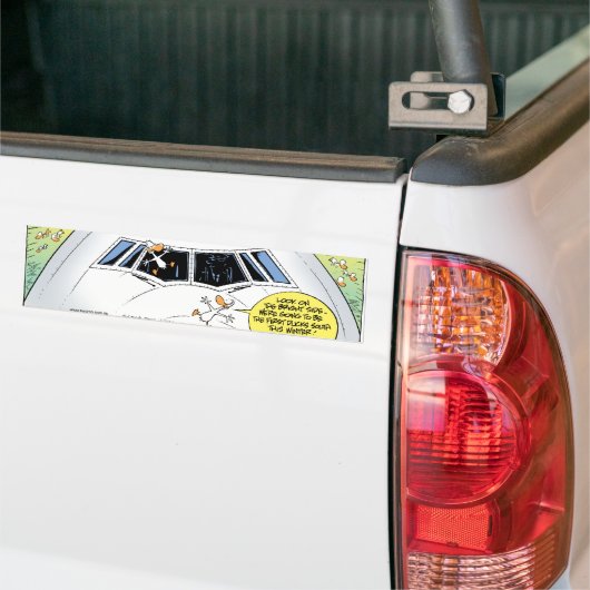 Swamp Ducks Plane Crash Bumpersticker (Op Truck)